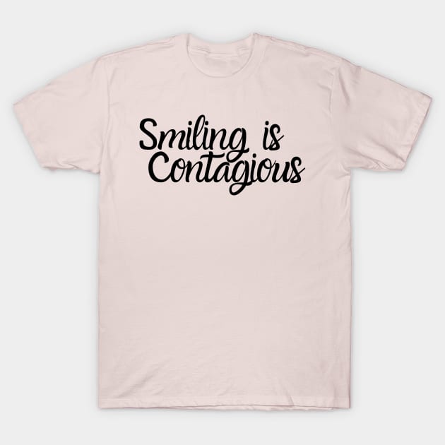 Smiling is contagious - dark T-Shirt by Unusual Choices